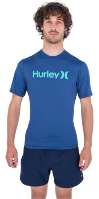 2024 Hurley Mnner One And Only Quickdry Short Sleeve Lycra Weste MAT0001010 - Submarine